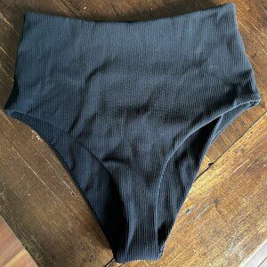EUC Citrine Swim Black Bikini Bottoms- Size Medium